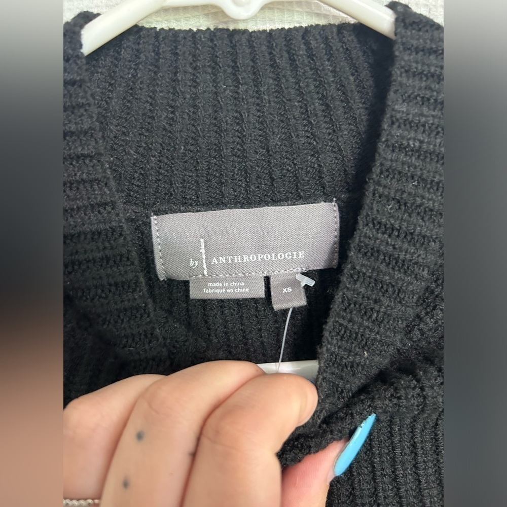 Anthropologie nwot mock neck cropped sweater - Picture 2 of 5